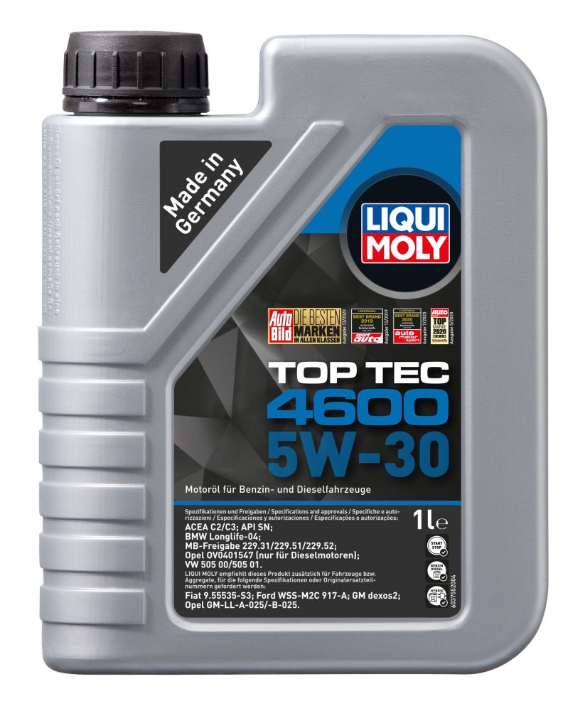 Масло моторное LIQUI MOLY Top Tec 4600 5W-30 1л